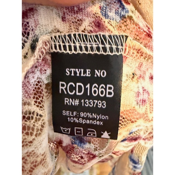 POL Fairy Grunge Semi Sheer‎ Lace Midi Dress Womens Size S Whimsigoth Romance - Picture 7 of 8